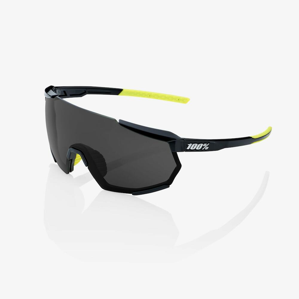 100 Percent RACETRAP 3.0 Sunglass- Soft Tact Black -smoke Lens