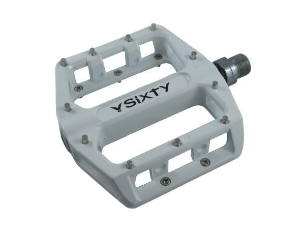 V-Sixty B-87 Flat/Platform White Pedal with Sealed Bearings,