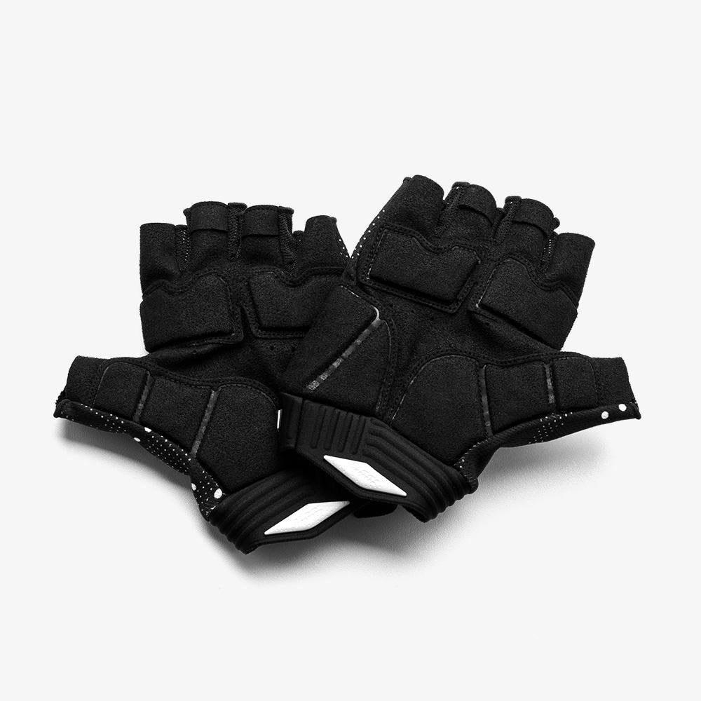 Road Gloves EXCEEDA Gel Short Finger Glove Black - MD