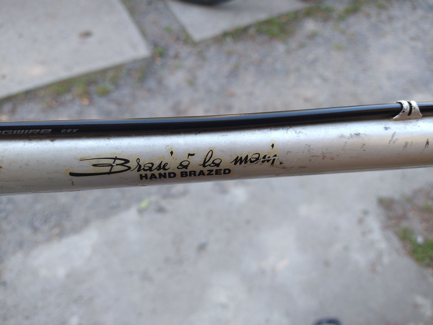 Peugeot competition 58cm Gravel conversion Grey,used, one year warranty