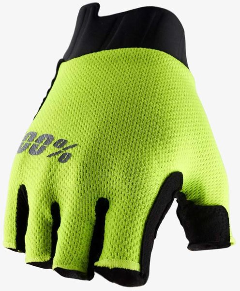 EXCEEDA Women's Gel Short Finger Gloves Neon – XL