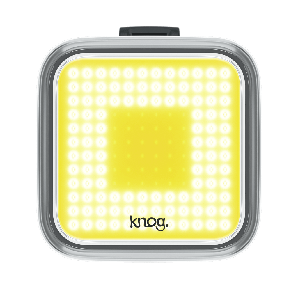 Knog blinder flash pattern bike light square 200 lumens white