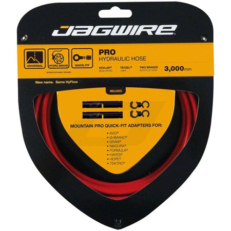 Jagwire Mountain Pro Disc Brake Hydraulic Hose 3000mm, Red