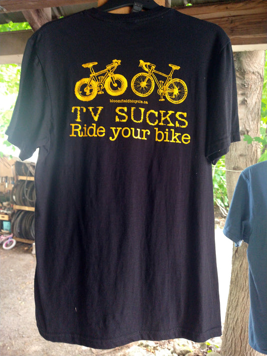 TV-SUCKS mens Tshirt,black,3XL