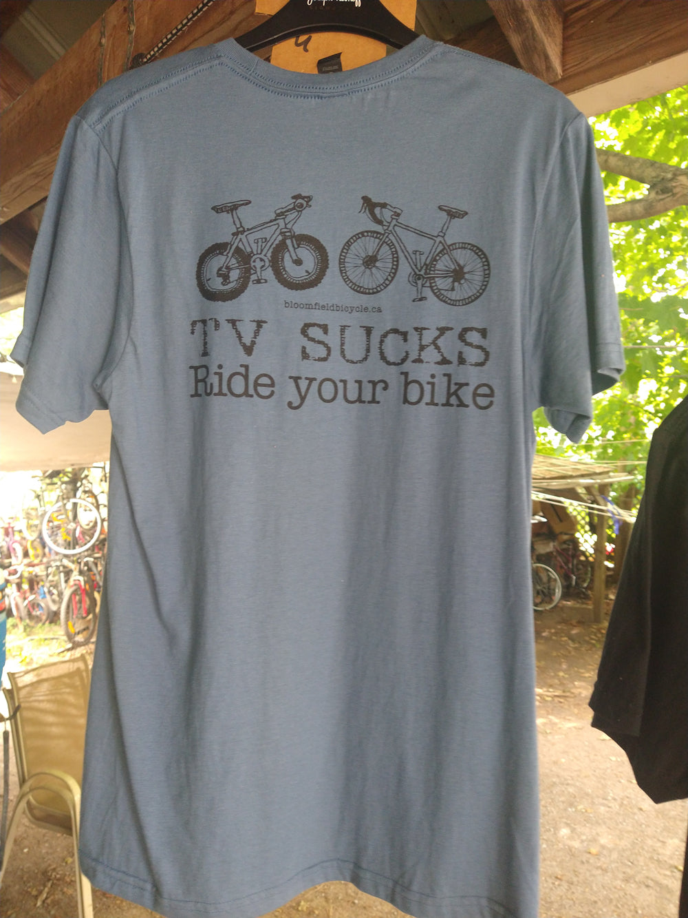 TV-SUCKS mens Tshirt,blue,S