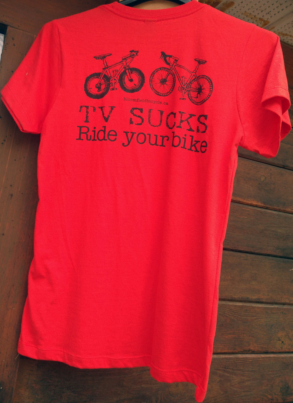 TV-SUCKS W's Tshirt,red,L