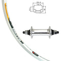 700C DM-18 SILVER 8spd cassette rear wheel Q/R alivio hub