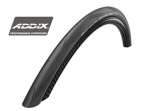700 x 25 Schwalbe One Tire, Wire Bead, RaceGuard black