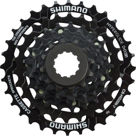 Shimano Tourney CS-HG200 Cassette - 7 Speed  12-32t  Black