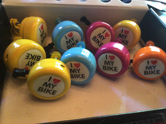 I <3 my bike bell blue