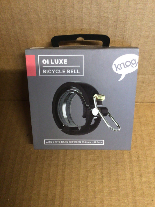 Knog oi luxe bicycle bell, large, black