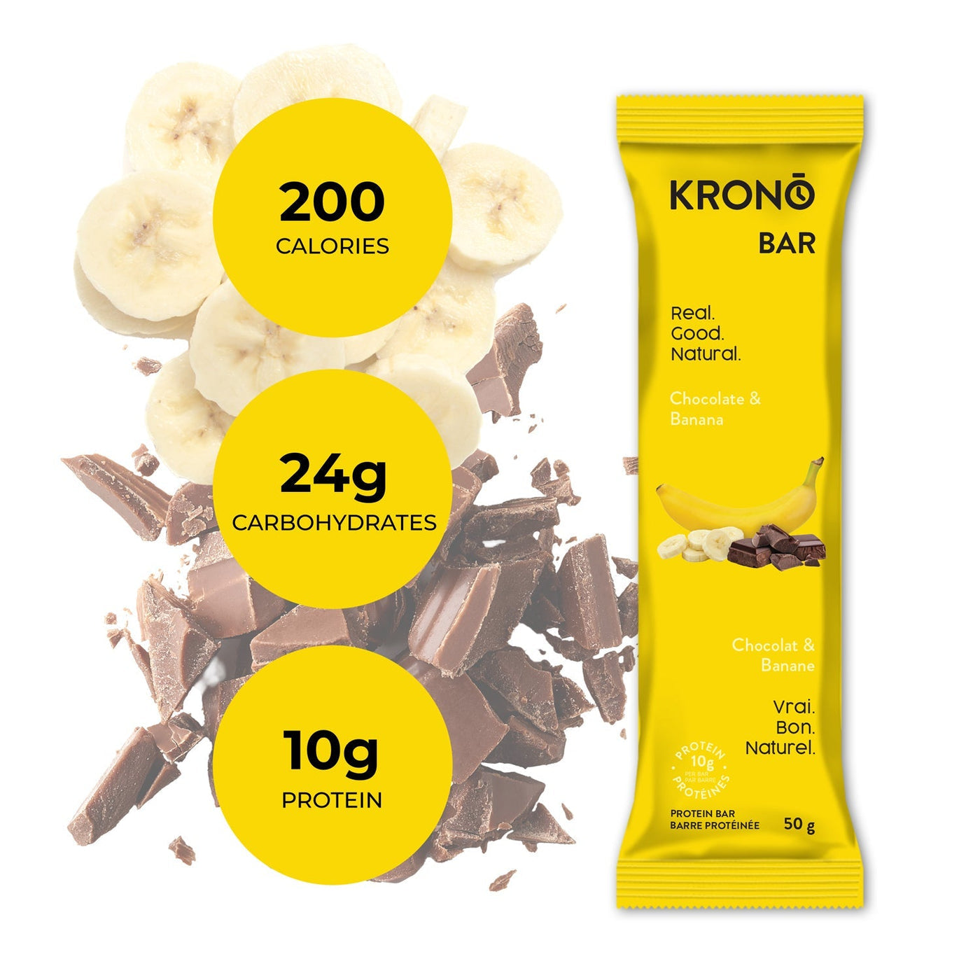 Krono banana chocolate protein bar