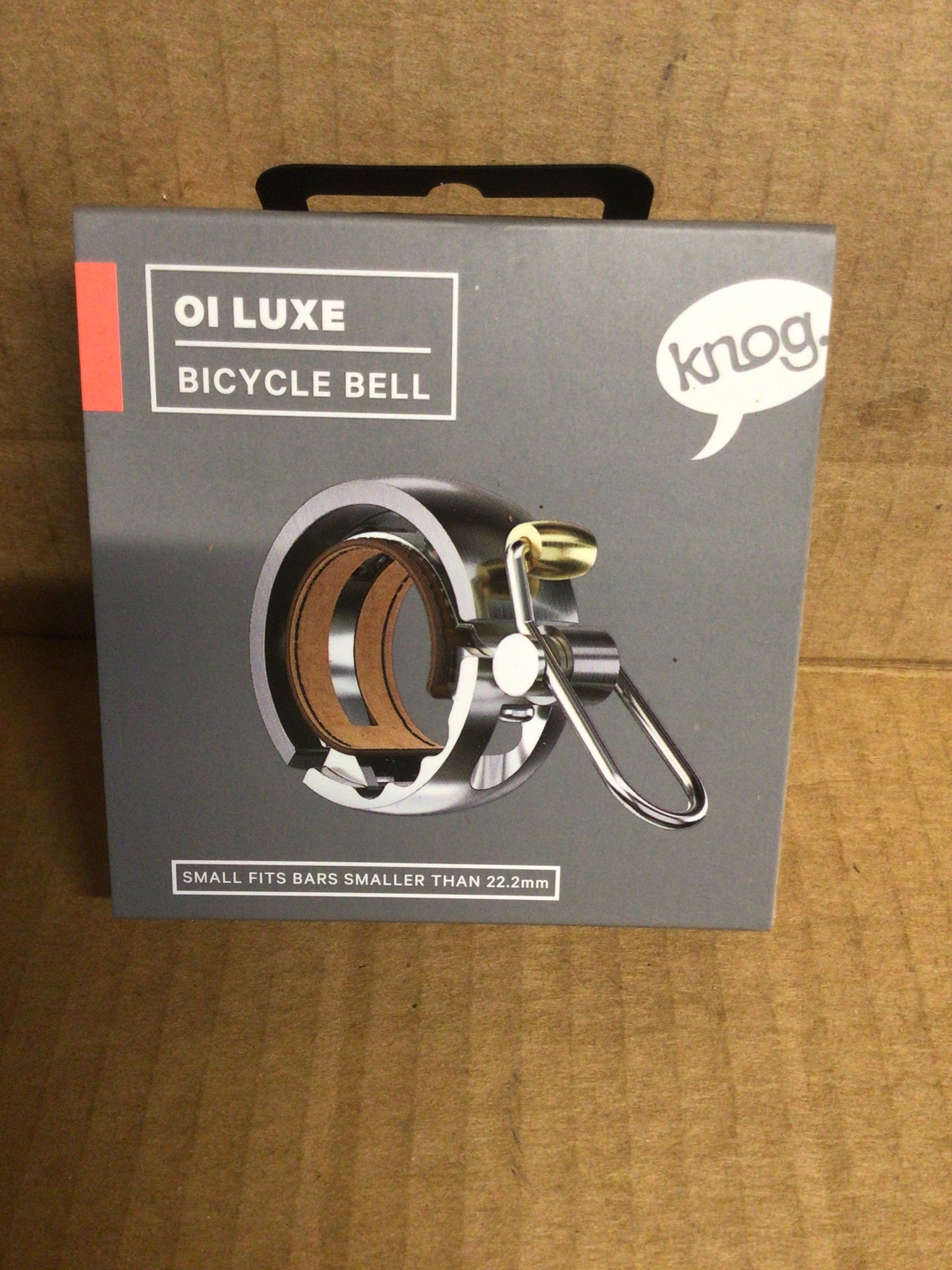 Knog oi luxe bicycle bell, small, silver