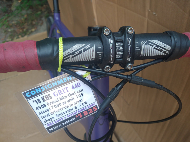 2018 KHS Grit 440 (XL) 650b/700c USED, consignment, no tax, no warranty