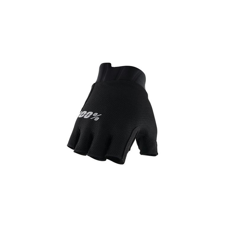 Road Gloves EXCEEDA Gel Short Finger Glove Black - MD