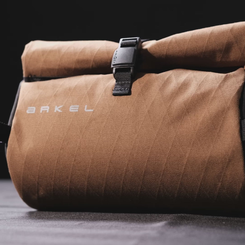 arkel burrito handlebar bag 4.5 L brown