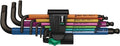Wera Tools Hex Plus Multicolour Long Arm L-Key Set, Metric, 9 Pieces, ballend
