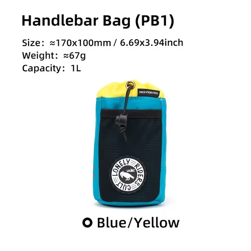 ULAC multi holster water bottle h/bar sack teal yellow