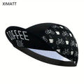 cycling cap black bicycles poly