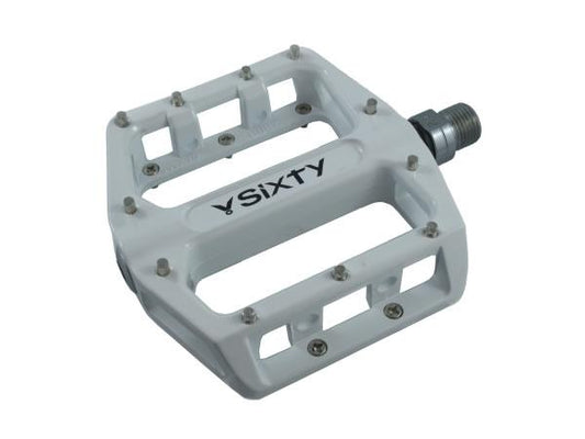 V-Sixty B-87 Flat/Platform White Pedal with Sealed Bearings,