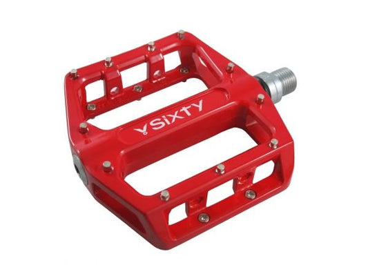 V-Sixty B-87 Flat/Platform red Pedal with Sealed Bearings,
