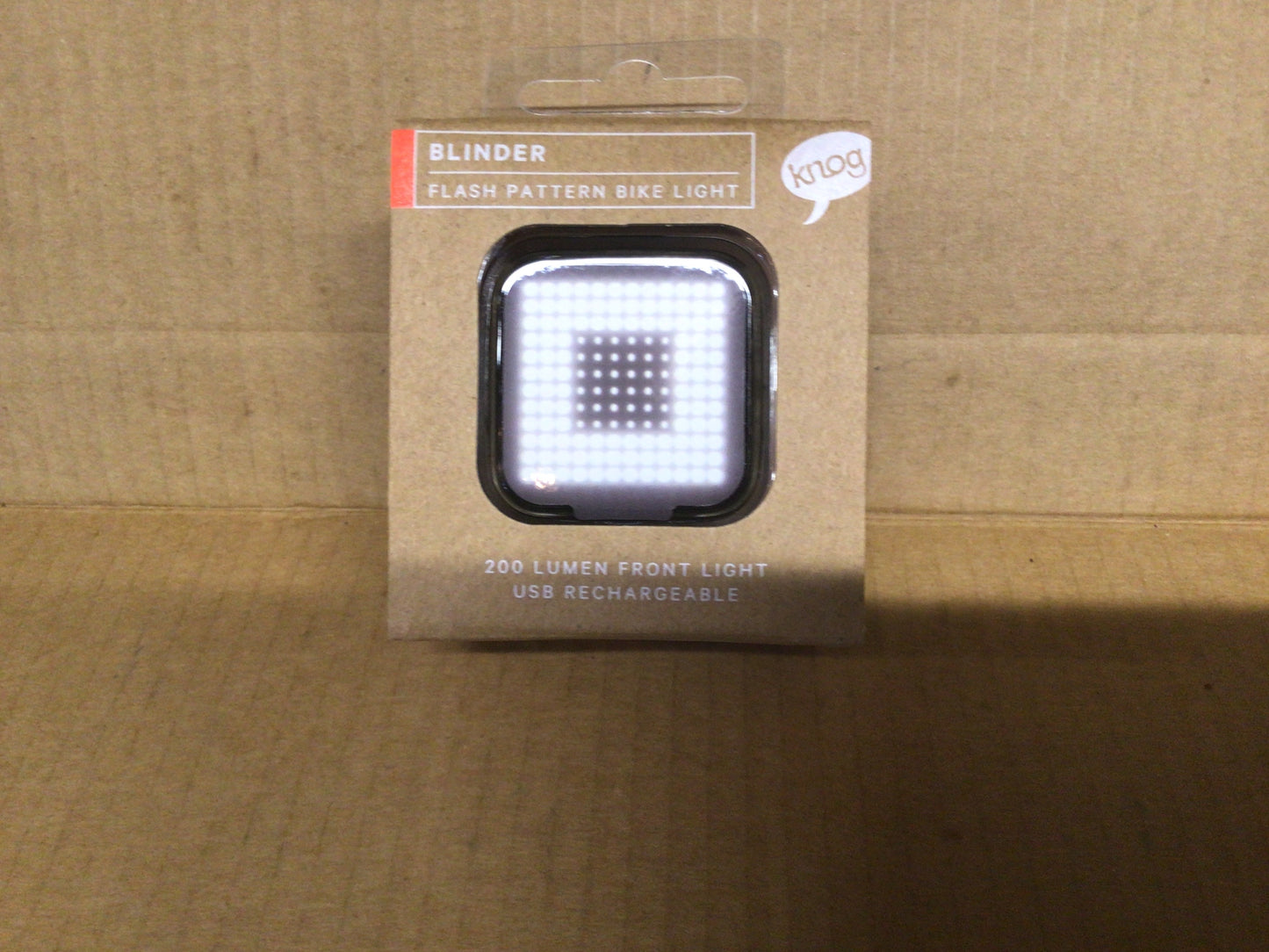 Knog blinder flash pattern bike light 200 lumens white