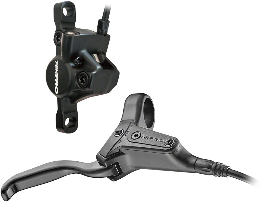 TEKTRO HD-J285 JUNIOR DISC BRAKE AND LEVER - REAR, HYDRAULIC, POST MOUNT, BLACK