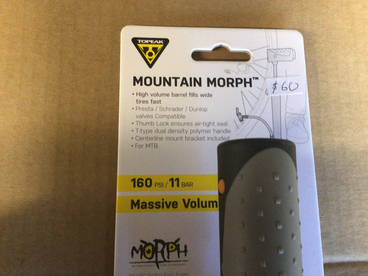 Topeak mountainmorph mini floor pump