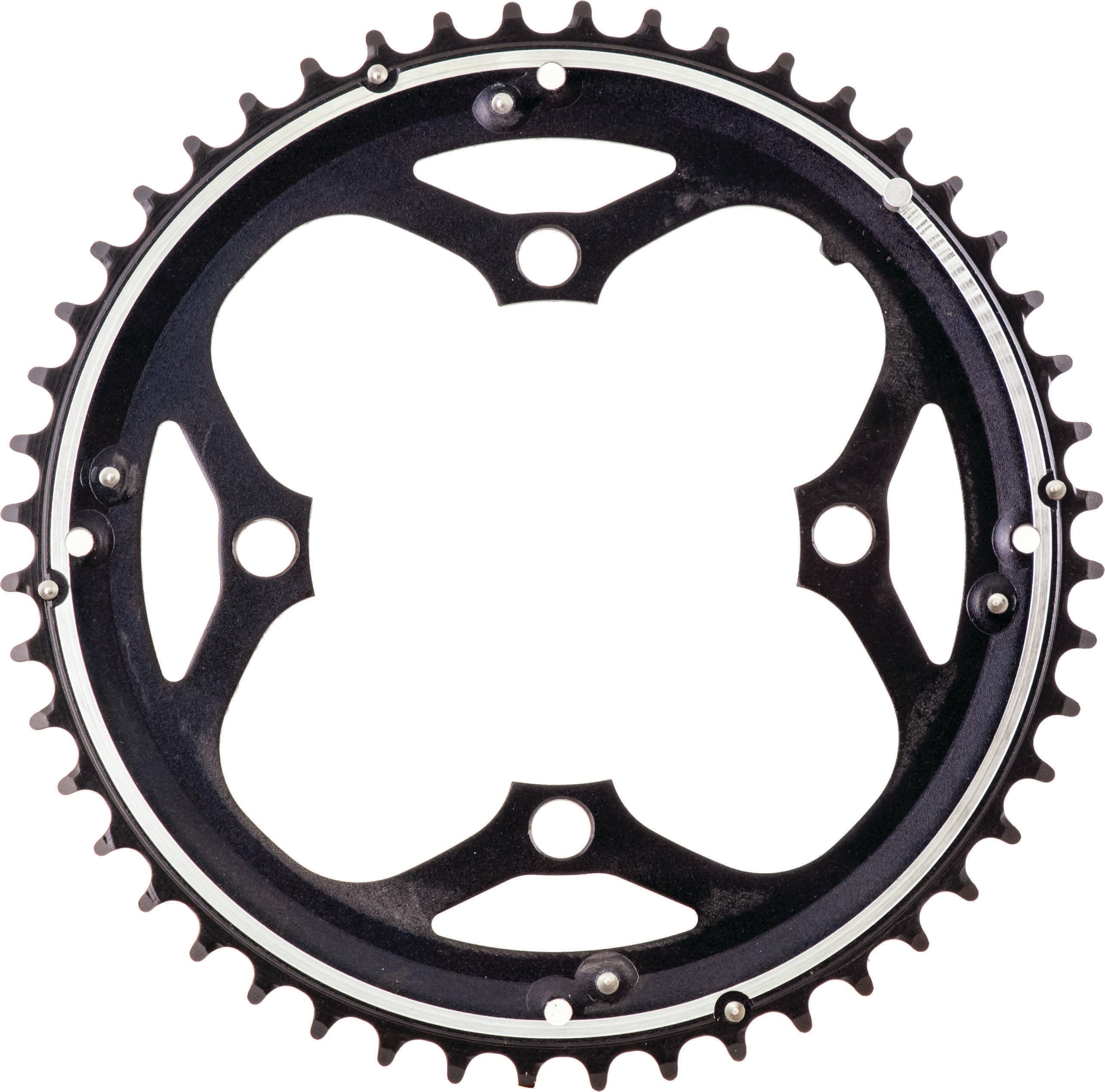 CHAINRING ACTION 104MM 48T BLK 3/32" RAMPED 9spd