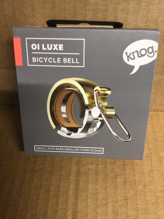 Knog oi luxe bicycle bell, brass, small