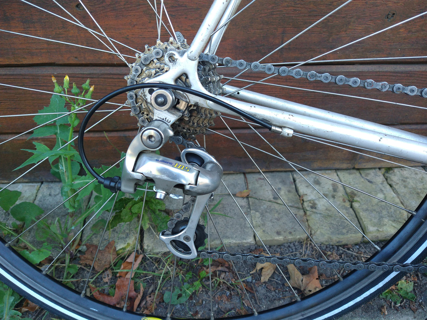 Peugeot competition 58cm Gravel conversion Grey,used, one year warranty