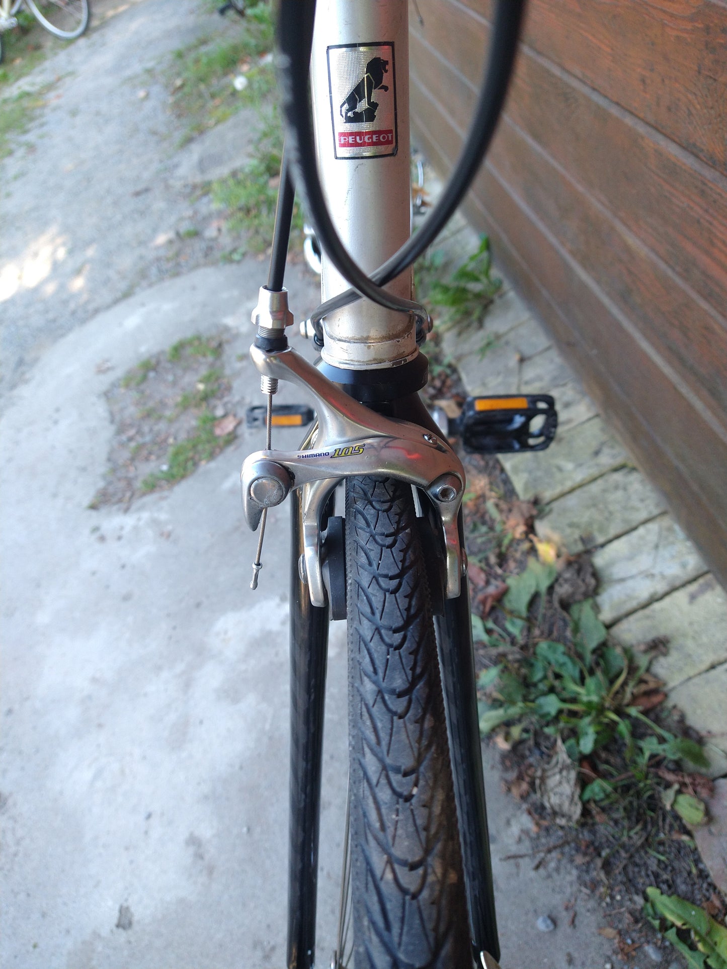 Peugeot competition 58cm Gravel conversion Grey,used, one year warranty