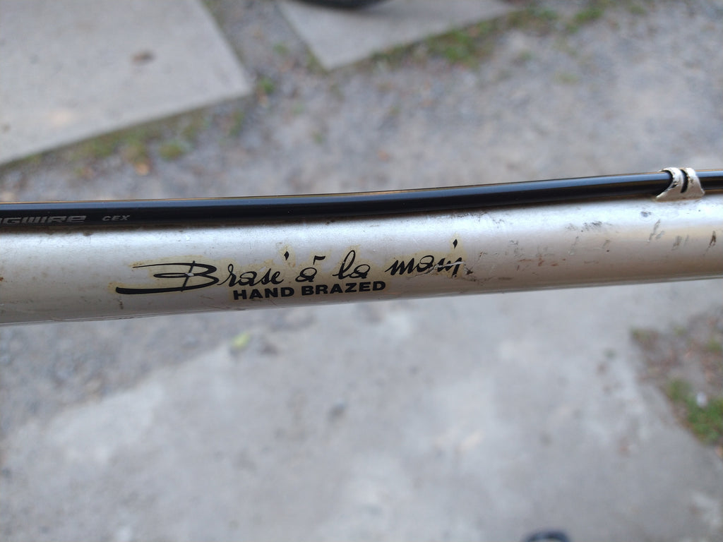 Peugeot competition 58cm Gravel conversion Grey,used, one year warranty