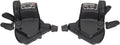 microshift TS39-7 3x7 thumb tap trigger shifters