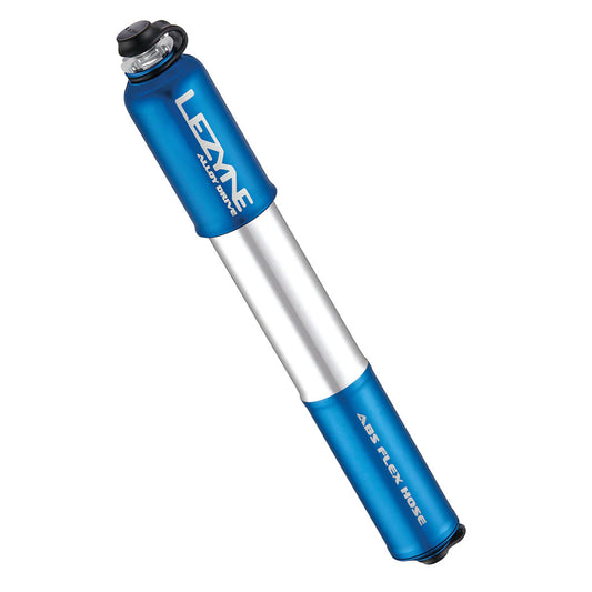 Lezyne alloy HV drive compact pump 90psi, blue