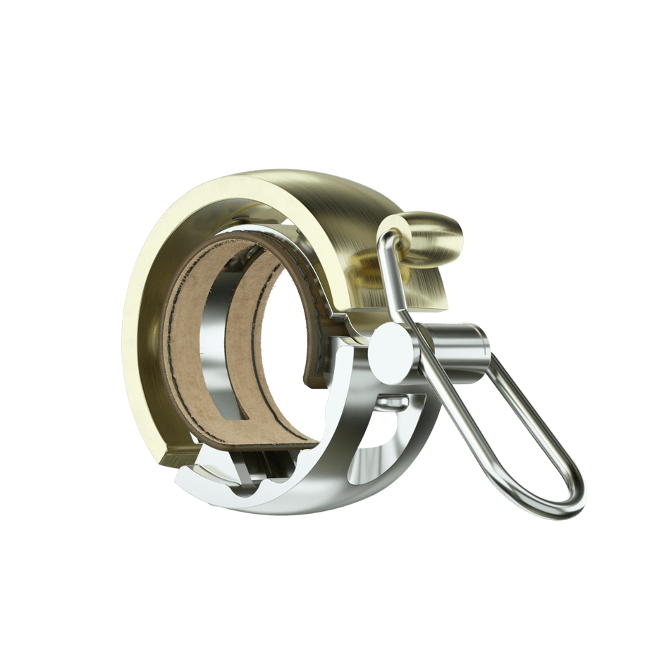 Knog oi luxe bicycle bell, small, brass