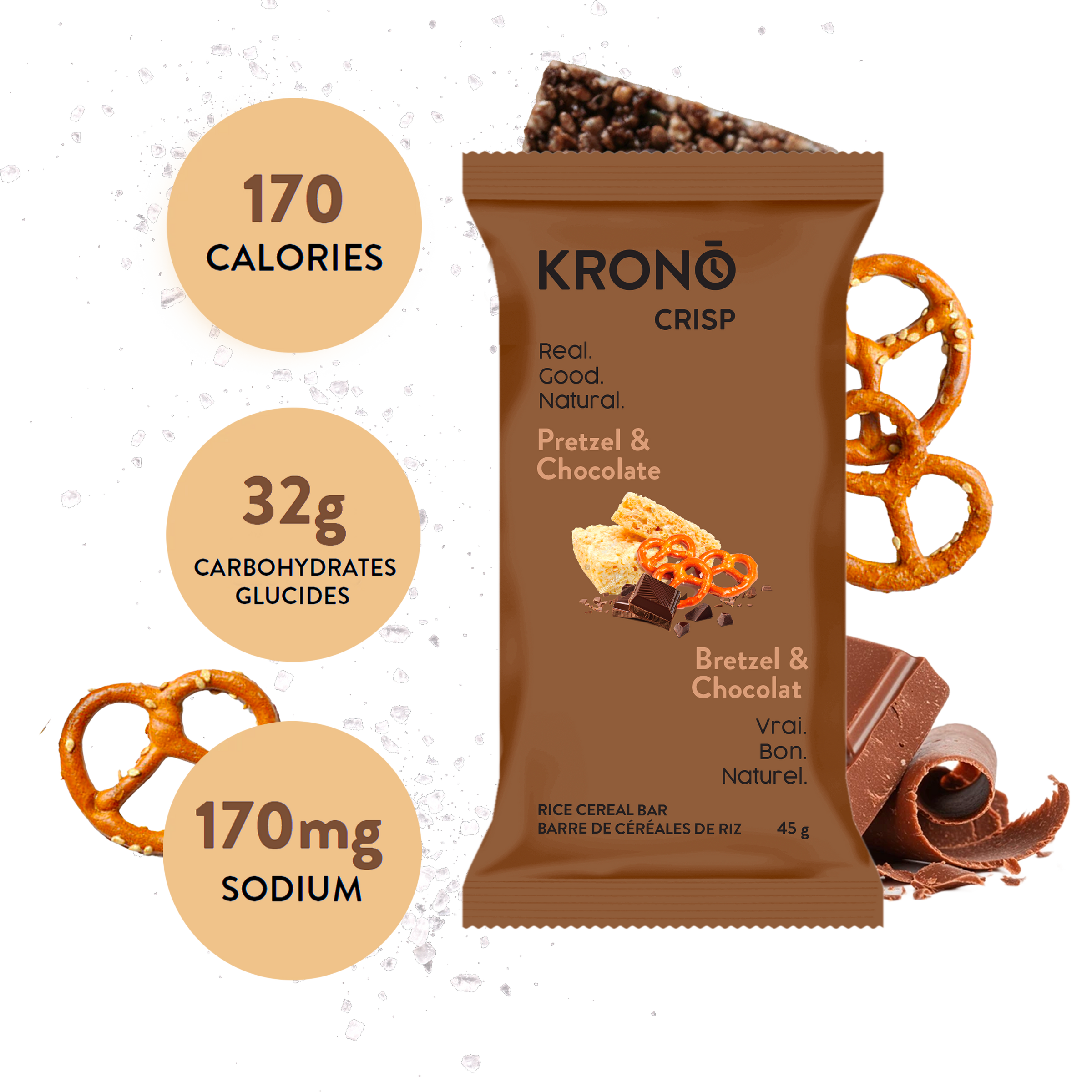 Krono Pretzel & Chocolate Energy Rice Cake