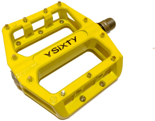 V-Sixty B-87 Flat/Platform yellow Pedal with Sealed Bearings,