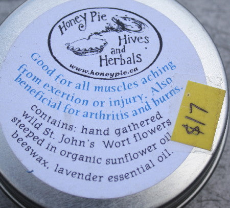 honey pie hives and herbals aches and pains rub
