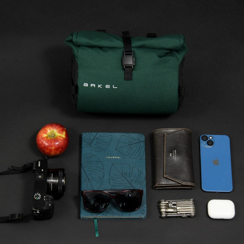 arkel burrito handlebar bag 4.5 L brown
