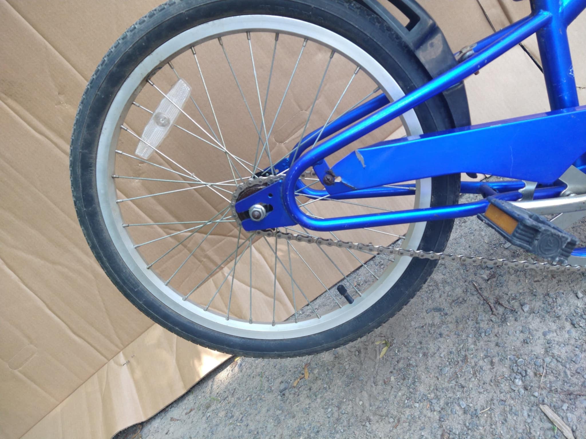 ADAMS Trail-a-bike original kids,blue,used,consignment, no tax, no warranty