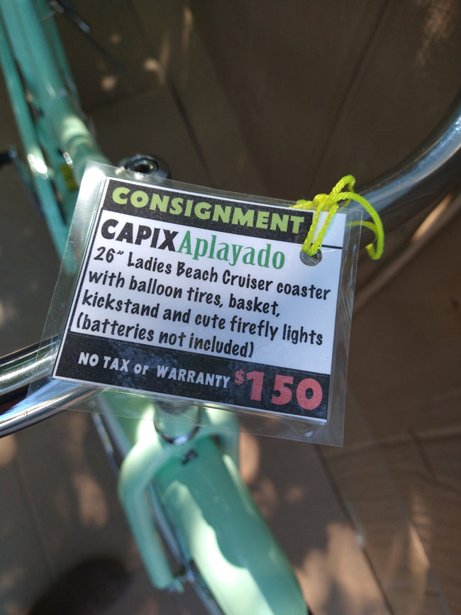 Capix Aplayado beach cruiser, USED no tax, no warranty