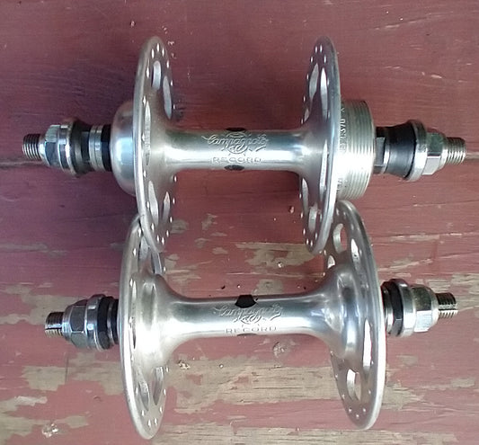 Vintage NOS 40h Campagnolo Record high flange Hub Set SINGLESPEED dream hubs