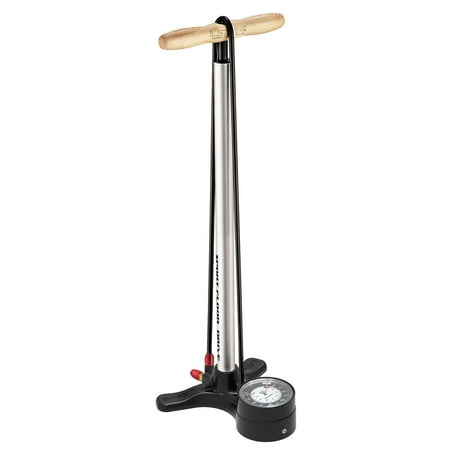 Lezyne Sport Floor Drive Floor Pump with 3.5" Gauge, ABS Pro Head Silver