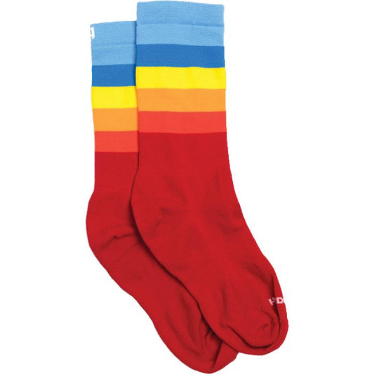 Handup footdown socks rainbow S/M