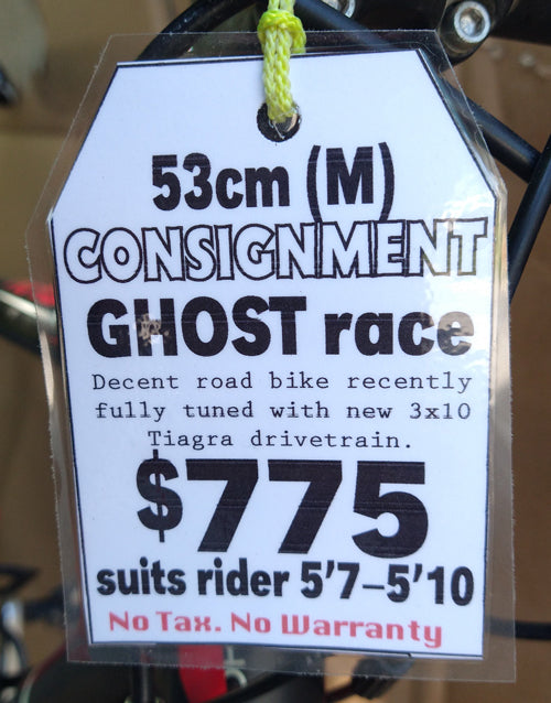 Ghost Race 2012 53cm USED, no tax, no warranty