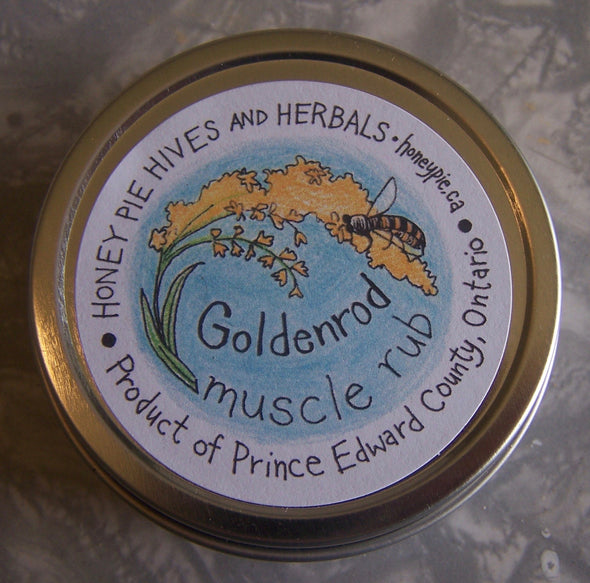 honey pie hives and herbals goldenrod rub