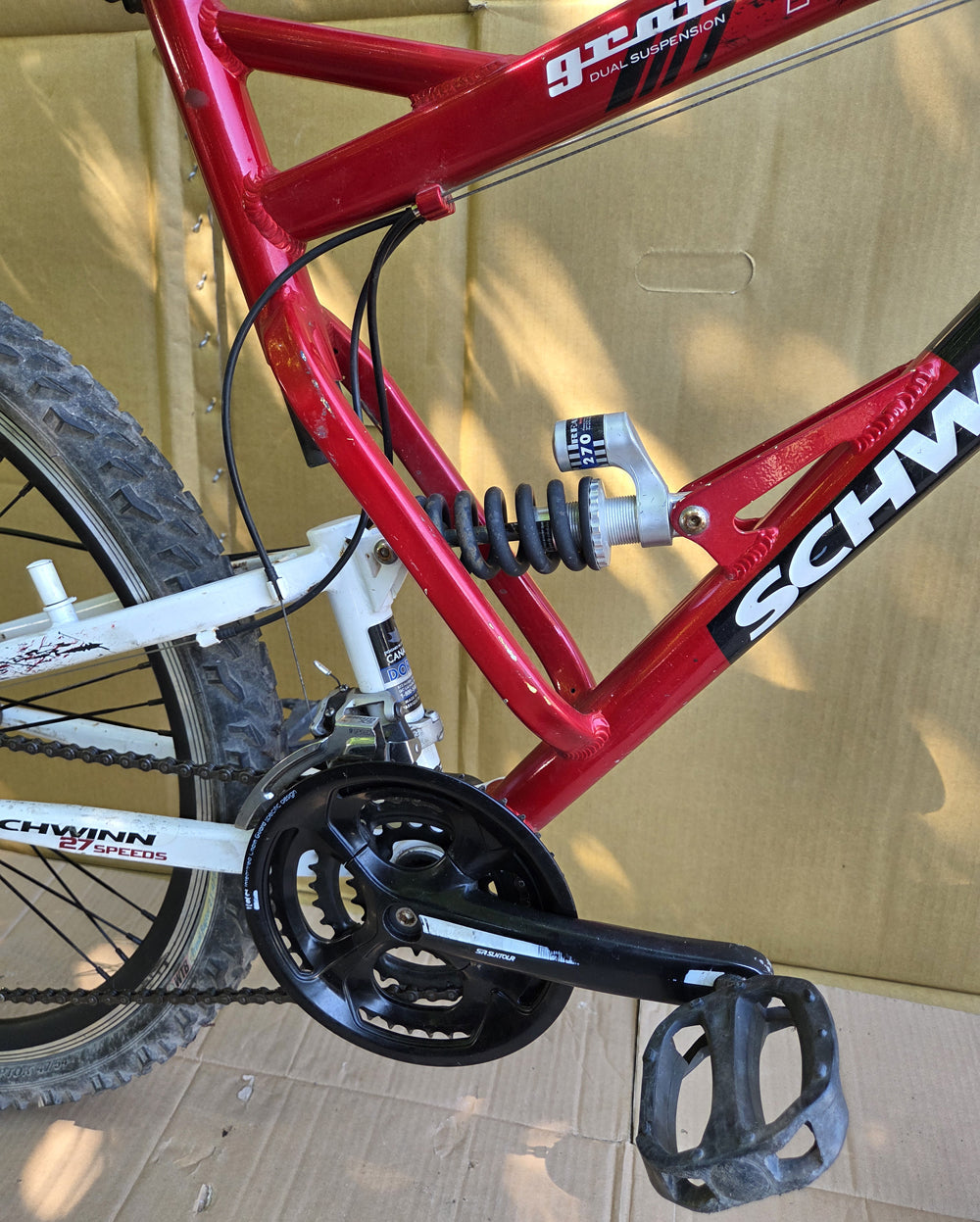 Schwinn Graft 27 Medium double suspension mtb USED