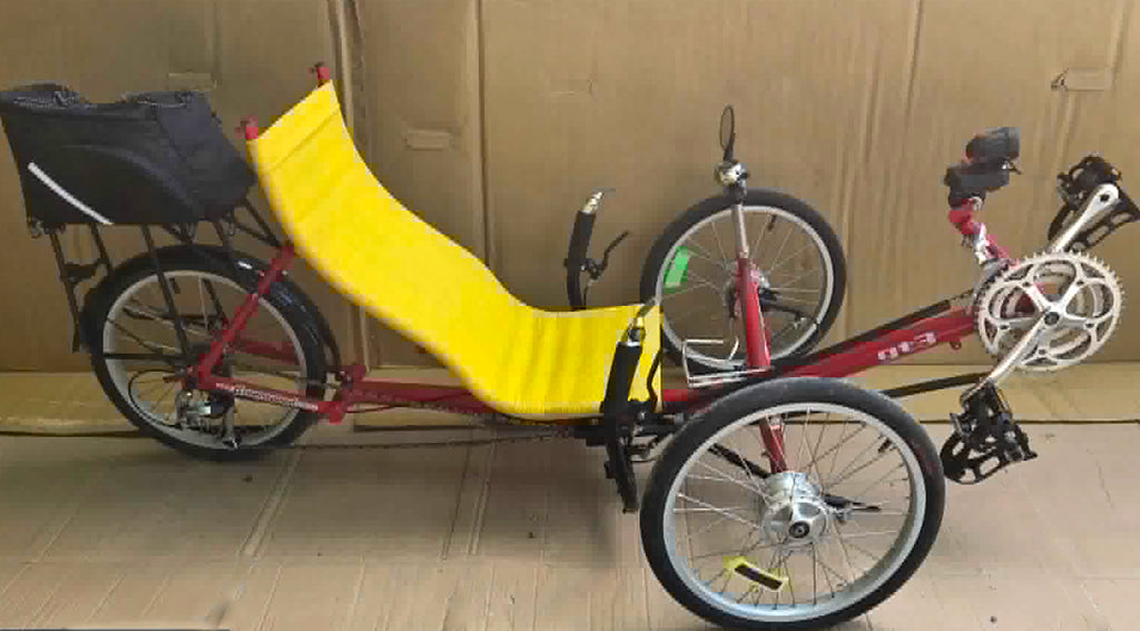GREENSPEED GT3 RECUMBENT TRIKE (1st Gen) folding USED, Consignment w/ extras!
