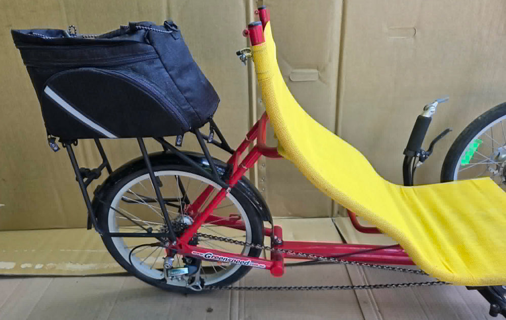 GREENSPEED GT3 RECUMBENT TRIKE (1st Gen) folding USED, Consignment w/ extras!